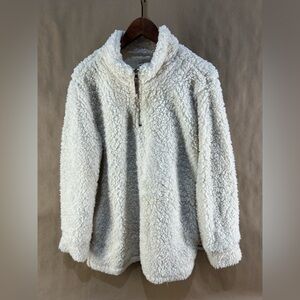 Weatherproof Cozy White Sherpa Pullover (Women’s Size XL)